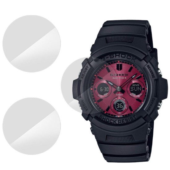 Set 3 folii SILKASE Casio AWG-M100SAR-1A, silicon, regenerabil, Full-display (SILKASE, Folie Silicon Smartwatch) by www.silkase.ro SILKASE Set 3 Folii Silicon Regenerabil Full-display Casio AWG-M100SAR-1A, Lucios (Folie Silicon Smartwatch, W0224) by www.silkase.ro