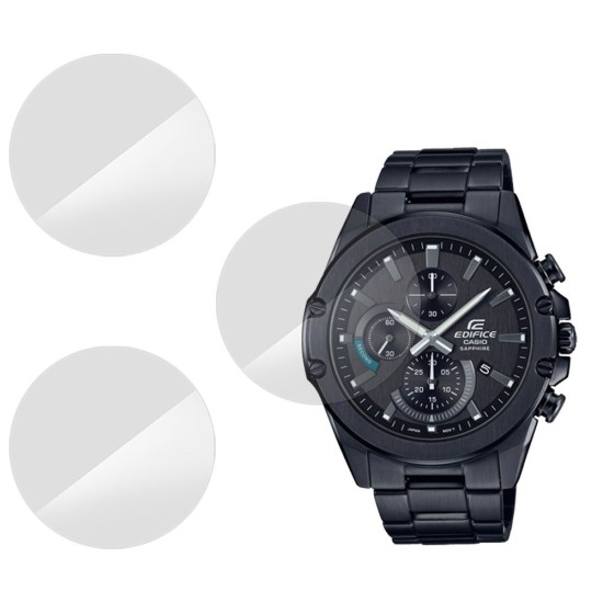 Set 3 folii SILKASE Casio EFR-S567DC-1A, silicon, regenerabil, Full-display (SILKASE, Folie Silicon Smartwatch) by www.silkase.ro SILKASE Set 3 Folii Silicon Regenerabil Full-display Casio EFR-S567DC-1A, Lucios (Folie Silicon Smartwatch, W0227) by www.silkase.ro