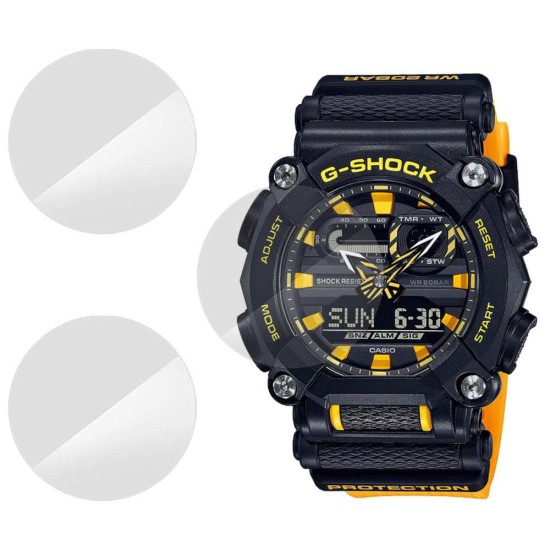 Set 3 folii SILKASE Casio GA-900A-1A9, silicon, regenerabil, Full-display (SILKASE, Folie Silicon Smartwatch) by www.silkase.ro SILKASE Set 3 Folii Silicon Regenerabil Full-display Casio GA-900A-1A9, Lucios (Folie Silicon Smartwatch, W0228) by www.silkase.ro