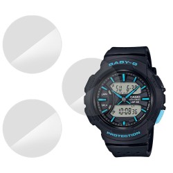 SILKASE Set 3 Folii Silicon Regenerabil Full-display Casio BGA-240-1A3, Lucios