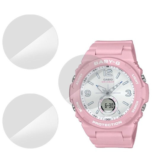 Set 3 folii SILKASE Casio BGA-260SC-4A, silicon, regenerabil, Full-display (SILKASE, Folie Silicon Smartwatch) by www.silkase.ro SILKASE Set 3 Folii Silicon Regenerabil Full-display Casio BGA-260SC-4A, Lucios (Folie Silicon Smartwatch, W0238) by www.silkase.ro