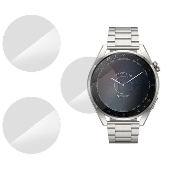 Set 3 folii SILKASE pentru Huawei Watch GT 3 PRO 46mm, silicon, regenerabil, Full-display (SILKASE, Folie Silicon Smartwatch) by www.silkase.ro SILKASE Set 3 Folii Silicon Regenerabil Full-display Huawei Watch GT 3 PRO (46mm - 1.43 inch), Lucios (Folie Silicon Smartwatch, W1152) by www.silkase.ro