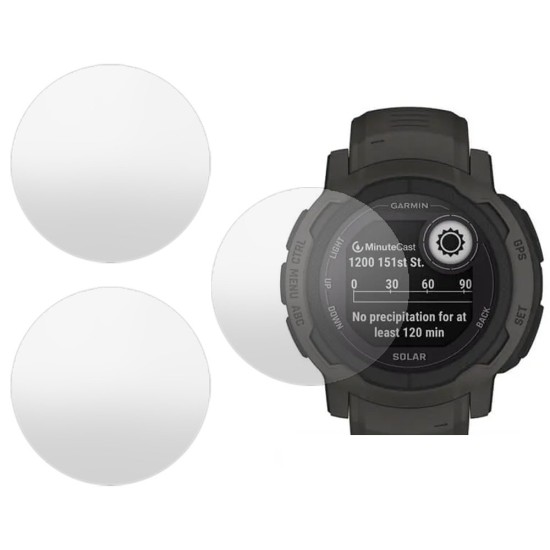 SILKASE Set 3 Folii Silicon Regenerabil Full-display Garmin Instinct 2 (45mm - 0.9 inch), Mat (Folie silicon smartwatch mate, W1158) by www.silkase.ro