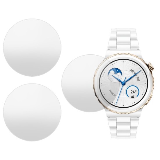 Set 3 folii mate SILKASE pentru Huawei Watch GT 3 PRO 43mm, silicon, regenerabil, Full-display (SILKASE, Folie silicon smartwatch mate) by www.silkase.ro SILKASE Set 3 Folii Silicon Regenerabil Full-display Huawei Watch GT 3 PRO (43mm - 1.32 inch), Mat (Folie silicon smartwatch mate, W1161) by www.silkase.ro