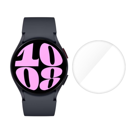 Set 3 folii SILKASE pentru Samsung Galaxy Watch6 40mm, silicon, regenerabil, Full-display (SILKASE, Folie Silicon Smartwatch) by www.silkase.ro SILKASE Set 3 Folii Silicon Regenerabil Full-display Samsung Galaxy Watch 6 (40mm - 1.3 inch), Lucios (Folie Silicon Smartwatch, W1206) by www.silkase.ro