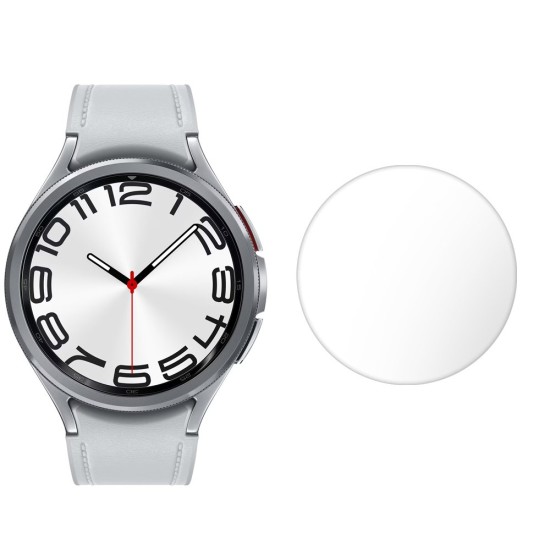 Set 3 folii mate SILKASE pentru Samsung Galaxy Watch6 Classic 47mm, silicon, Full-display (SILKASE, Folie silicon smartwatch mate) by www.silkase.ro SILKASE Set 3 Folii Silicon Regenerabil Full-display Samsung Galaxy Watch 6 Classic (47mm - 1.5 inch), Mat (Folie silicon smartwatch mate, W1215) by www.silkase.ro