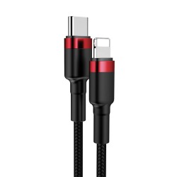 Cablu Silkase type C la Apple Lighting iPhone/iPad, 1m, 5A/40W, negru Cablu Silkase type C la Apple Lighting iPhone/iPad, 1m, 5A/40W, negru
