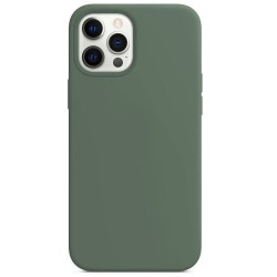 Husa compatibila cu Apple iPhone 12 Pro Max, SILKASE, magcase, culoare verde, liquid silicon Husa compatibila cu Apple iPhone 12 Pro Max, SILKASE, magcase, culoare verde, liquid silicon