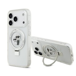 Husa Karl Lagerfeld Ringstand Karl and Choupette MagSafe pentru iPhone 17 Pro alb Husa Karl Lagerfeld Ringstand Karl and Choupette MagSafe pentru iPhone 17 Pro alb