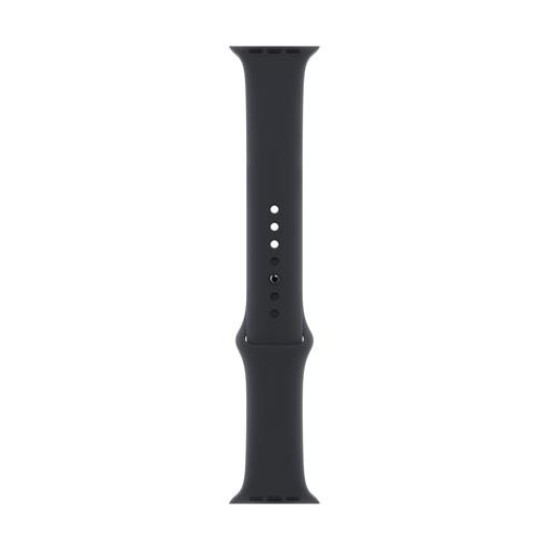 Curea Originală Apple Sport Band pentru Apple Watch 45mm, Negru (Midnight) (Bakr, MKUZ3AM/A) by www.silkase.ro
