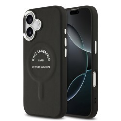 Husa Karl Lagerfeld PU RSG Logo MagSafe pentru iPhone 17 negru Husa Karl Lagerfeld PU RSG Logo MagSafe pentru iPhone 17 negru