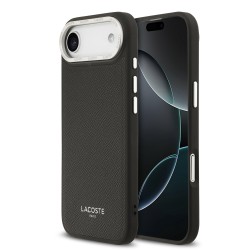Husa Lacoste piele PU Champs Elysees MagSafe pentru iPhone 17 Air negru