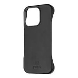 Husa OBAL:ME LeatherTanga (Piele Ecologică) pentru Apple iPhone 16 Pro, Neagra