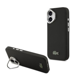 Husa Lacoste Iconic Petit Pique Camera Stand MagSafe pentru iPhone 17 negru Husa Lacoste Iconic Petit Pique Camera Stand MagSafe pentru iPhone 17 negru