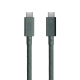 Cablu pentru incarcare si transfer de date Native Union Belt Pro, 2x USB-C, 240W, 2.4m, Verde (iPhone 17 Pro Max, BELT-PRO2-GRN-NP) by www.silkase.ro