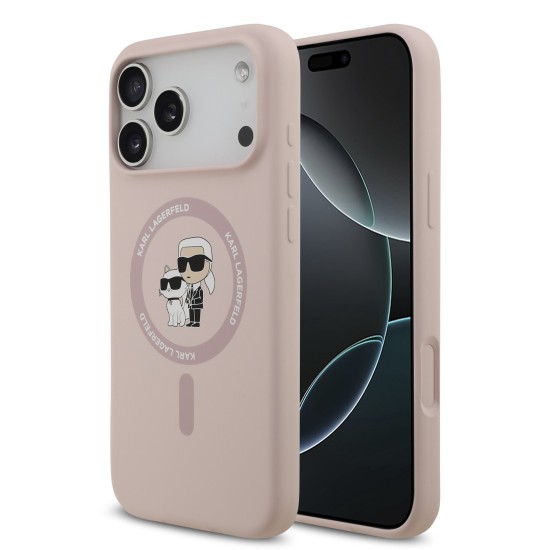 Husa Karl Lagerfeld Karl and Choupette MagSafe pentru iPhone 17 Pro Max roz (Karl Lagerfeld, iPhone 17 Pro Max) by www.silkase.ro Husa Karl Lagerfeld Karl and Choupette MagSafe pentru iPhone 17 Pro Max roz (iPhone 17 Pro Max, KLHMP17XSCMKCRHP) by www.silkase.ro