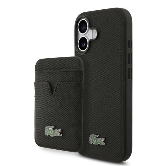 Husa Lacoste Iconic Petit Pique MagSafe pentru iPhone 17 negru (Lacoste, iPhone 17) by www.silkase.ro Husa Lacoste Iconic Petit Pique MagSafe pentru iPhone 17 negru (iPhone 17, LCHMBWP17SPLAK) by www.silkase.ro