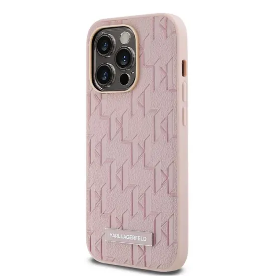 Husa Karl Lagerfeld PU Leather Monogram Metal Logo MagSafe pentru iPhone 14 Pro Max, Roz Husa Karl Lagerfeld PU Leather Monogram Metal Logo MagSafe pentru iPhone 14 Pro Max, Roz (Bakr, KLHMP14XPKHPORPP) by www.silkase.ro