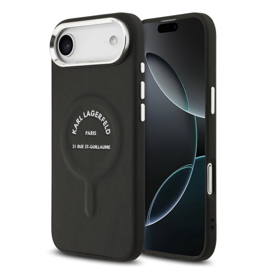 Husa Karl Lagerfeld PU RSG Logo MagSafe pentru iPhone 17 Air negru (Karl Lagerfeld, iPhone Air) by www.silkase.ro Husa Karl Lagerfeld PU RSG Logo MagSafe pentru iPhone 17 Air negru (iPhone Air, KLHMP17MPSKRSGEK) by www.silkase.ro