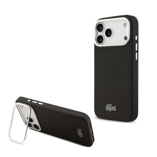 Husa Lacoste Iconic Petit Pique Camera Stand MagSafe pentru iPhone 17 Pro Max negru (Lacoste, iPhone 17 Pro Max) by www.silkase.ro Husa Lacoste Iconic Petit Pique Camera Stand MagSafe pentru iPhone 17 Pro Max negru (iPhone 17 Pro Max, LCHMP17XPCSLAK) by www.silkase.ro
