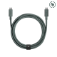 Cablu pentru incarcare si transfer de date Native Union Belt Pro, 2x USB-C, 240W, 2.4m, Verde (iPhone 17 Pro Max, BELT-PRO2-GRN-NP) by www.silkase.ro