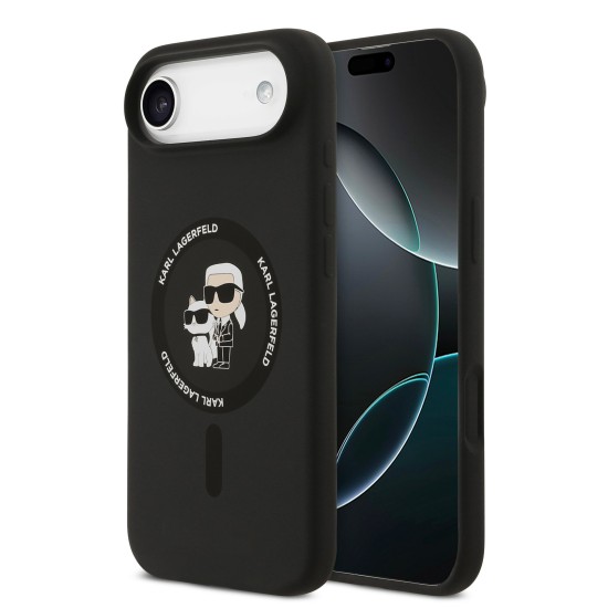 Husa Karl Lagerfeld Karl and Choupette MagSafe pentru iPhone 17 Air negru (Karl Lagerfeld, iPhone Air) by www.silkase.ro Husa Karl Lagerfeld Karl and Choupette MagSafe pentru iPhone 17 Air negru (iPhone Air, KLHMP17MSCMKCRHK) by www.silkase.ro