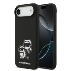 Husa Karl Lagerfeld Liquid Silicone K&CH Sketch MagSafe pentru iPhone 17 Air negru Husa Karl Lagerfeld Liquid Silicone K&CH Sketch MagSafe pentru iPhone 17 Air negru