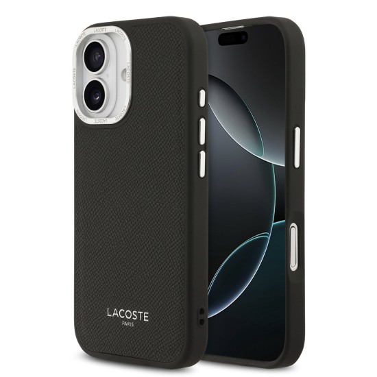 Husa Lacoste piele PU Champs Elysees MagSafe pentru iPhone 17 negru (Lacoste, iPhone 17) by www.silkase.ro Husa Lacoste piele PU Champs Elysees MagSafe pentru iPhone 17 negru (iPhone 17, LCHMP17SPCESK) by www.silkase.ro