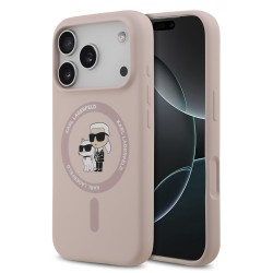 Husa Karl Lagerfeld Karl and Choupette MagSafe pentru iPhone 17 Pro roz Husa Karl Lagerfeld Karl and Choupette MagSafe pentru iPhone 17 Pro roz