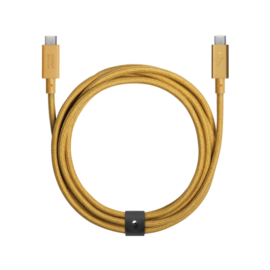 Cablu de date USB-C la USB-C, Native Union, 2.4 m, Galben (Native Union, Cabluri) by www.silkase.ro Cablu de date USB-C la USB-C, Native Union, 2.4 m, Galben (iPhone 17 Pro Max, BELT-PRO2-KFT-NP) by www.silkase.ro