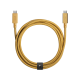 Cablu de date USB-C la USB-C, Native Union, 2.4 m, Galben (Native Union, Cabluri) by www.silkase.ro Cablu de date USB-C la USB-C, Native Union, 2.4 m, Galben (iPhone 17 Pro Max, BELT-PRO2-KFT-NP) by www.silkase.ro