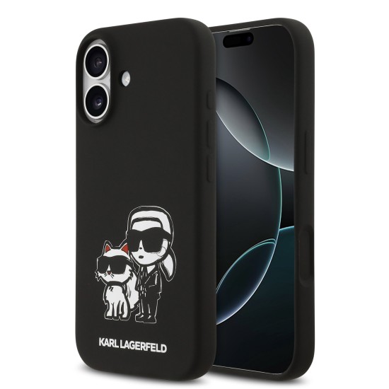Husa Karl Lagerfeld Liquid Silicone K&CH Sketch MagSafe pentru iPhone 17 negru (Karl Lagerfeld, iPhone 17) by www.silkase.ro Husa Karl Lagerfeld Liquid Silicone K&CH Sketch MagSafe pentru iPhone 17 negru (iPhone 17, KLHMP17SSKCGRGOK) by www.silkase.ro