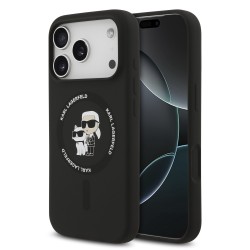 Husa Karl Lagerfeld Karl and Choupette MagSafe pentru iPhone 17 Pro negru Husa Karl Lagerfeld Karl and Choupette MagSafe pentru iPhone 17 Pro negru