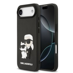 Husa Karl Lagerfeld 3D Rubber Karl and Choupette pentru iPhone 17 Air negru Husa Karl Lagerfeld 3D Rubber Karl and Choupette pentru iPhone 17 Air negru