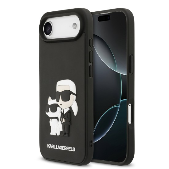 Husa Karl Lagerfeld 3D Rubber Karl and Choupette pentru iPhone 17 Air negru (Karl Lagerfeld, iPhone Air) by www.silkase.ro Husa Karl Lagerfeld 3D Rubber Karl and Choupette pentru iPhone 17 Air negru (iPhone Air, KLHCP17M3DRKCNK) by www.silkase.ro