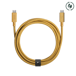 Cablu de date USB-C la USB-C, Native Union, 2.4 m, Galben