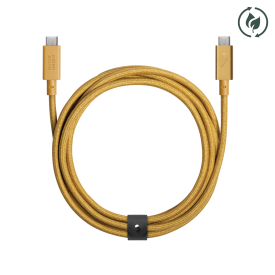 Cablu de date USB-C la USB-C, Native Union, 2.4 m, Galben (Native Union, Cabluri) by www.silkase.ro Cablu de date USB-C la USB-C, Native Union, 2.4 m, Galben (iPhone 17 Pro Max, BELT-PRO2-KFT-NP) by www.silkase.ro