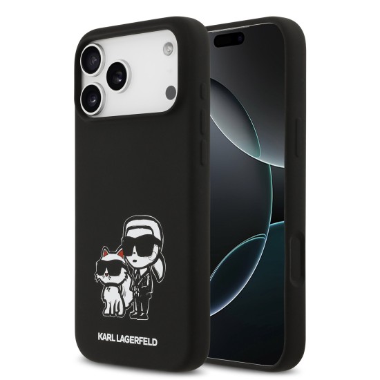 Husa Karl Lagerfeld Liquid Silicone K&CH Sketch MagSafe pentru iPhone 17 Pro Max negru (Karl Lagerfeld, iPhone 17 Pro Max) by www.silkase.ro Husa Karl Lagerfeld Liquid Silicone K&CH Sketch MagSafe pentru iPhone 17 Pro Max negru (iPhone 17 Pro Max, KLHMP17XSKCGRGOK) by www.silkase.ro