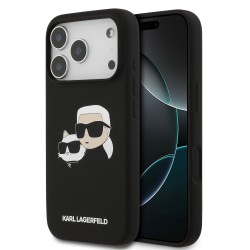 Husa Karl Lagerfeld Double Heads MagSafe pentru iPhone 17 Pro/18 Pro negru