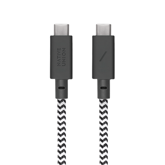 Cablu pentru incarcare si transfer de date Native Union Anchor, 2x USB-C, 240W, 3m, Negru/Alb (Native Union, Cabluri) by www.silkase.ro Cablu pentru incarcare si transfer de date Native Union Anchor, 2x USB-C, 240W, 3m, Negru/Alb (iPhone 17 Pro Max, ACABLE-C-ZEB-NP) by www.silkase.ro