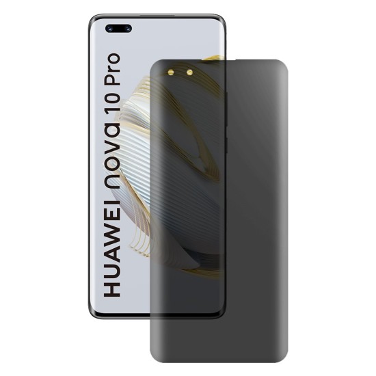 Folie privacy mata SILKASE pentru Huawei Nova 10 Pro, protectie ecran, silicon (Nova 10 Pro, F5263) by www.silkase.ro