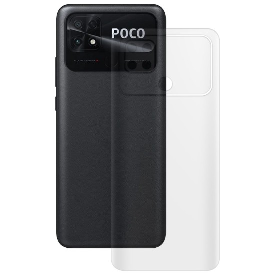 Folie spate mata SILKASE pentru Xiaomi Poco C40, protectie spate, silicon (Poco C40, F5151) by www.silkase.ro