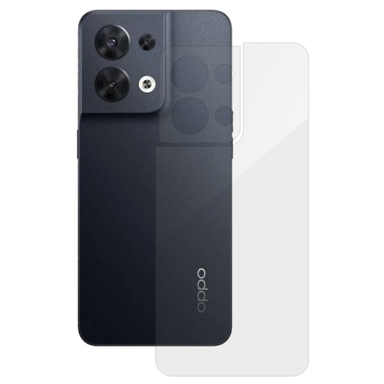 Folie spate SILKASE pentru Oppo Reno8 5G, protectie spate, silicon regenerabil (Reno8, F5156) by www.silkase.ro