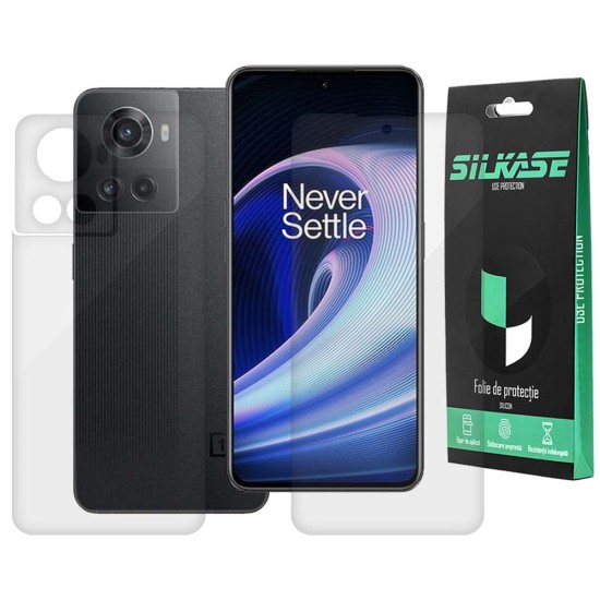 Set 2 folii SILKASE pentru OnePlus 10R, protectie telefon,silicon regenerabil (Telefoane OnePlus, F5189) by www.silkase.ro