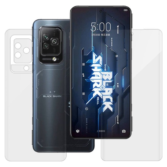 Set 2 folii SILKASE pentru Xiaomi Black Shark 5 Pro, protectie telefon,silicon regenerabil (SILKASE, Set Folii Lucioase) by www.silkase.ro Set 2 folii SILKASE pentru Xiaomi Black Shark 5 Pro, protectie telefon,silicon regenerabil (Black Shark 5 Pro, F5029) by www.silkase.ro