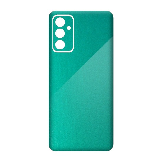 Folie skin SILKASE pentru Samsung Galaxy M13, turcoaz metalic, protectie spate telefon (Telefoane Samsung, S0785) by www.silkase.ro