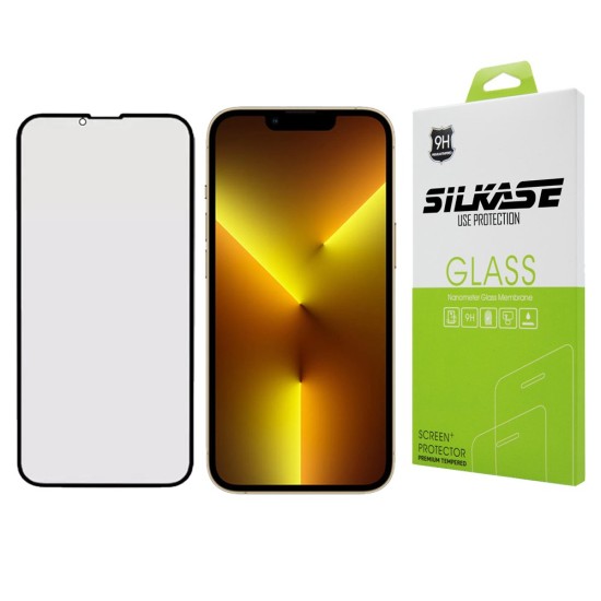 Folie sticla mata SILKASE pentru Apple iPhone 13 Pro Max, Full Glue, Full display, negru (iPhone 13 Pro Max, F4978) by www.silkase.ro
