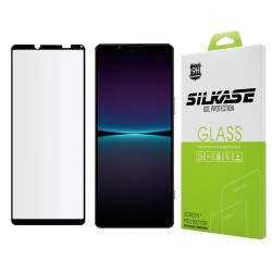 Folie sticla mata SILKASE pentru Sony Xperia 1 IV, Full Glue, Full display, negru Folie sticla mata SILKASE pentru Sony Xperia 1 IV, Full Glue, Full display, negru