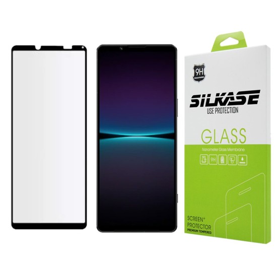 Folie sticla mata SILKASE pentru Sony Xperia 1 IV, Full Glue, Full display, negru (Xperia 1 IV, F4948) by www.silkase.ro