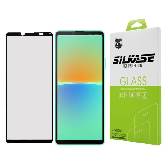 Folie sticla mata SILKASE pentru Sony Xperia 10 IV, Full Glue, Full display, negru (Xperia 10 IV, F4947) by www.silkase.ro